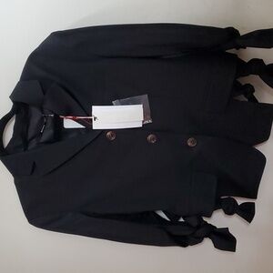 Sz 38 Fr NWT $1695 Bourne made in France jacket with ties